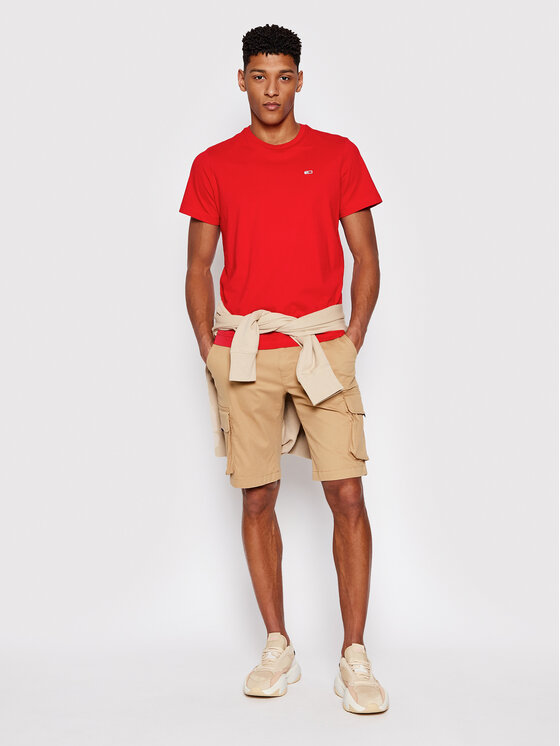 Tommy Jeans Medžiaginiai šortai Washed Cargo DM0DM11078 Smėlio Regular Fit  • Modivo.lt