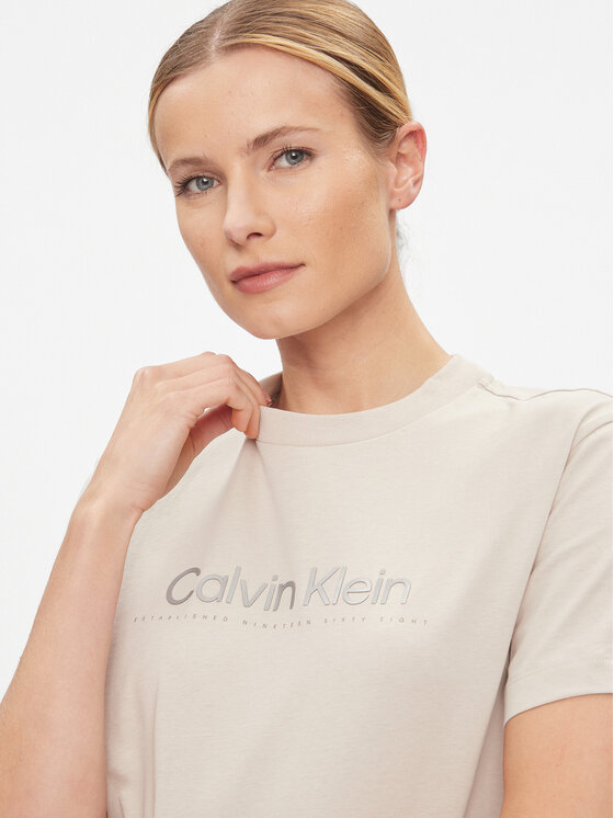 Calvin Klein Calvin Klein Tričko Graphic K20K206753 Sivá Regular Fit