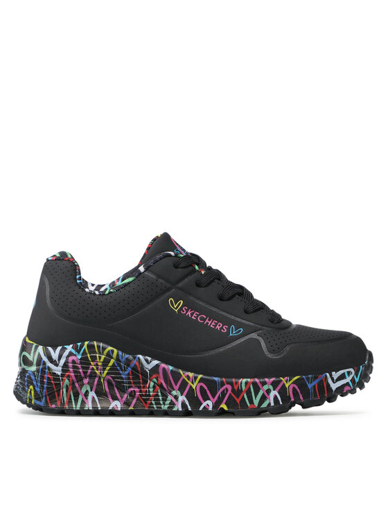 Skechers Tenisice Uno Lite Lovely Luv 314976L/BKMT Crna