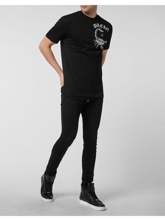 PHILIPP PLEIN PHILIPP PLEIN Tričko 261 Čierna Regular Fit