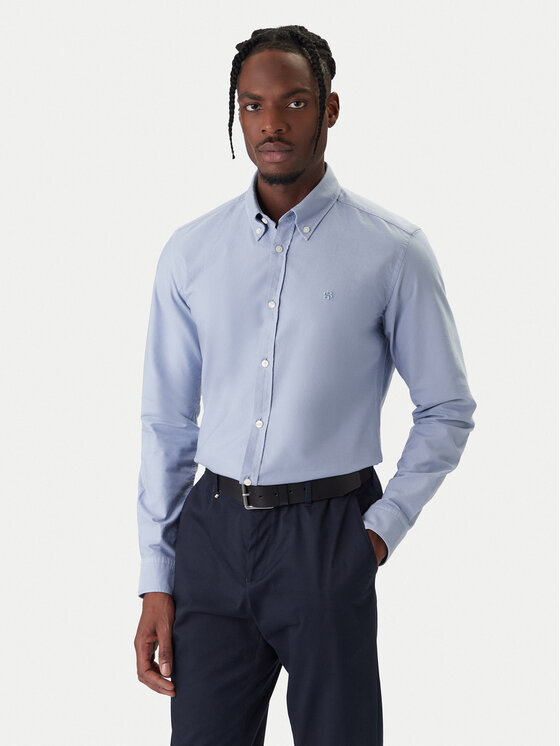 BOSS BOSS Marškiniai H-Roan 50555920 Violetinė Slim Fit