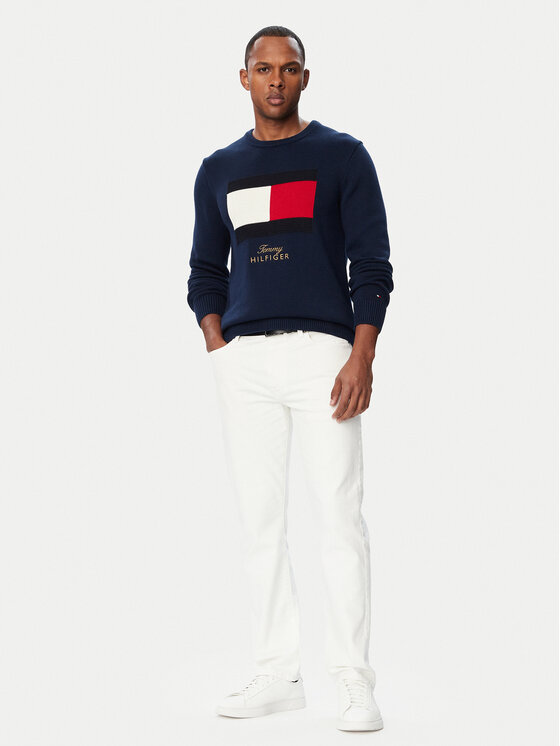 Tommy Hilfiger Tommy Hilfiger Пуловер MW0MW44816 Тъмносин Regular Fit