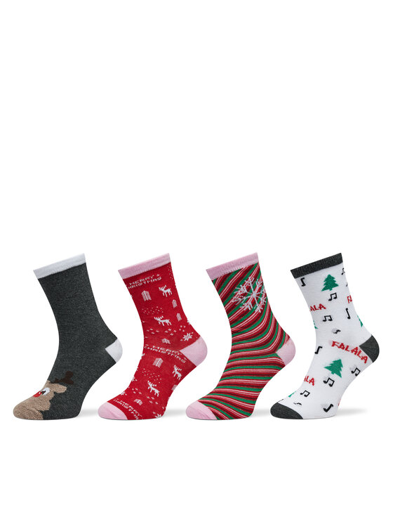 Set de 4 perechi de șosete lungi de damă Vero Moda 10274034 Colorat