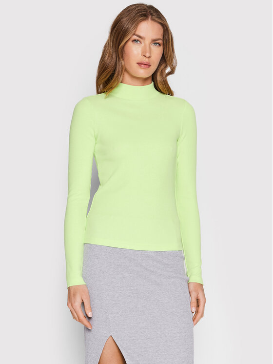4F 4F Bluzka H4L22-TSDL011 Zielony Regular Fit