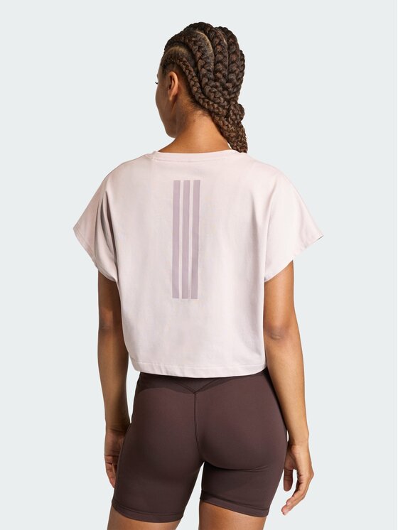 adidas adidas Koszulka techniczna 162228 Fioletowy Loose Fit