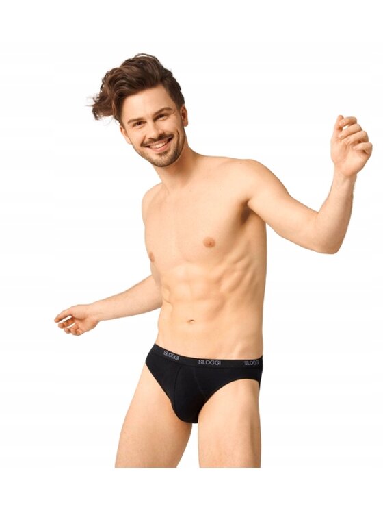 Slipy, rozmiar L, Czarne, Sloggi men Basic Mini