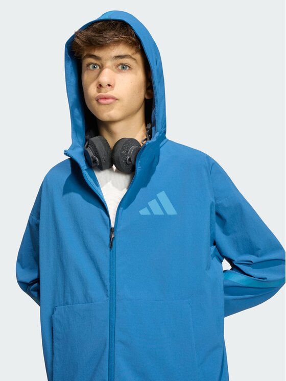 adidas adidas Bluza 163085 Błękitny Loose Fit