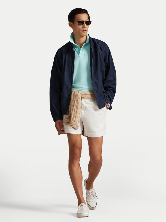 Polo Ralph Lauren Polo Ralph Lauren Тениска с яка и копчета 710536856500 Електриков Slim Fit