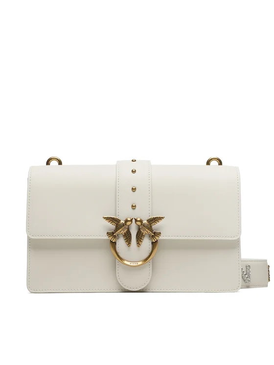Pinko Handtasche Love One Classic Fl . AI 23-24 PLTT 10057 A10J Écru