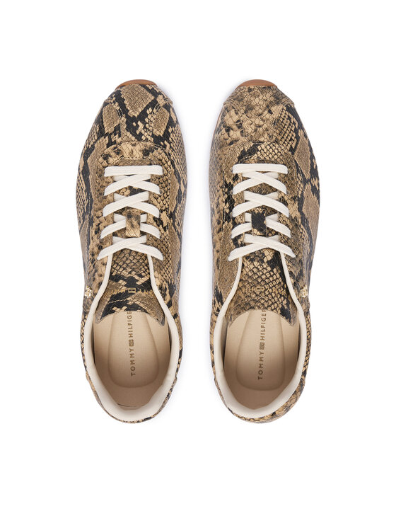 Tommy Hilfiger Tommy Hilfiger Tossud Bella Sneaker Snake FW0FW09415 Pruun