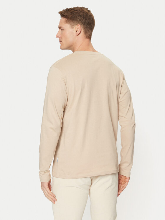 Jack&Jones Jack&Jones Pikkade varrukatega T-särk Vesterbro 12266419 Beež Relaxed Fit