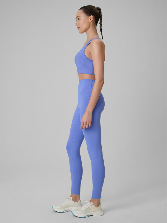 4F 4F Legginsy TRAINING Niebieski Slim Fit
