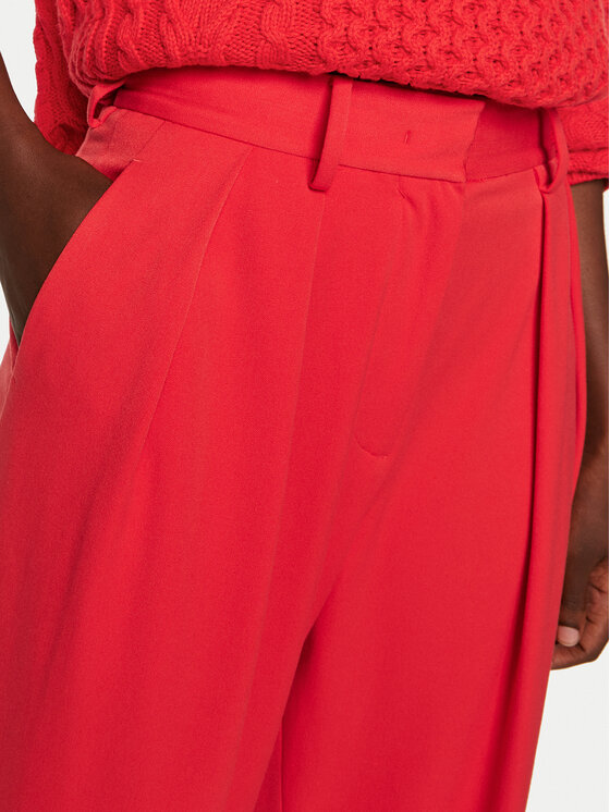 STAUD STAUD Pantaloni palazzo Luisa R24P4100ST Roșu Wide Leg