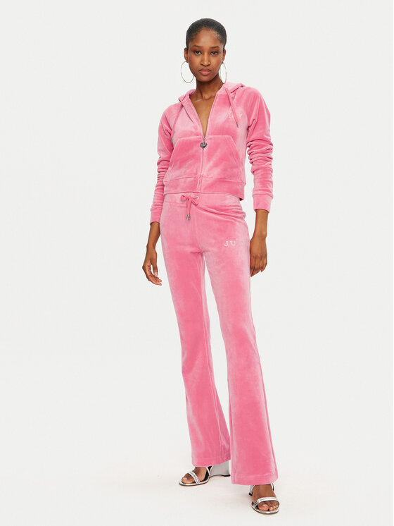 Juicy Couture Juicy Couture Majica dugih rukava Regal Madison JCBAS224828 Ružičasta Slim Fit