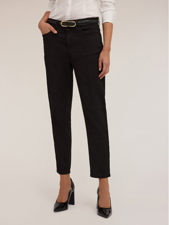 Motivi Motivi Pantaloni di tessuto P739Q003911N033 Nero Skin Fit