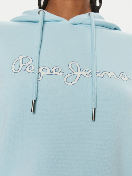 Pepe Jeans Pepe Jeans Pulóver Lana Hoodie PL581440 Kék Regular Fit