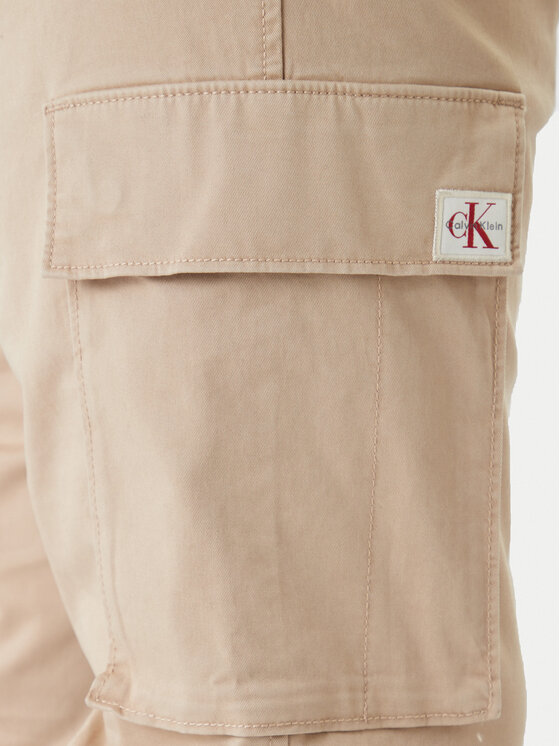Calvin Klein Jeans Calvin Klein Jeans Jogger nohavice Comfort LV04RD608G Hnedá Skinny Fit