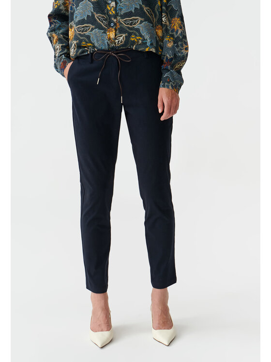 TATUUM TATUUM Spodnie materiałowe AMISO Granatowy Skinny Fit