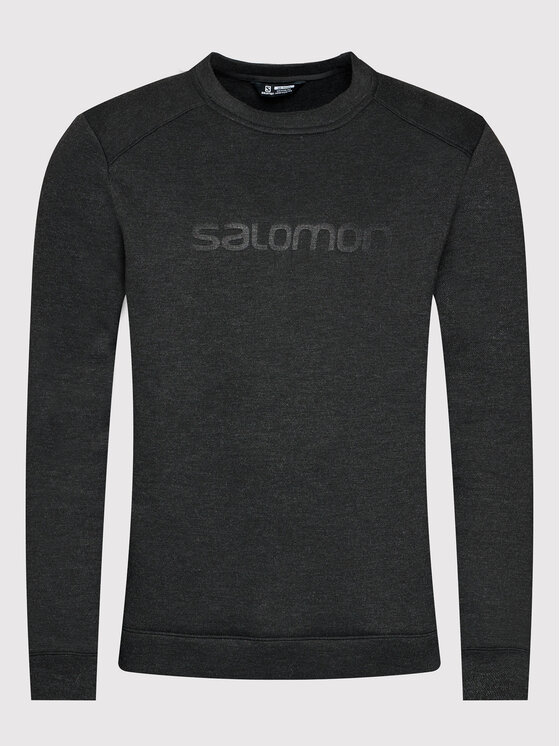 Salomon Sweatshirt Sight LC1366500 Schwarz Regular Fit Modivo