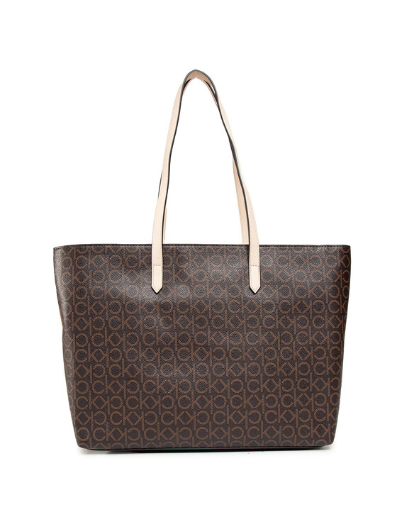 Calvin Klein Calvin Klein Torebka Shopper Md K60K607427 Brązowy