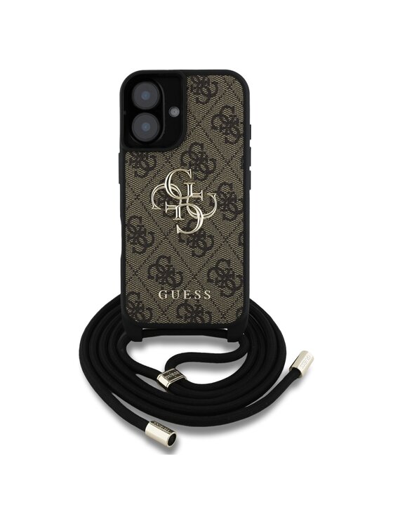 Guess Guess Etui na telefon Apple iPhone 16 Plus Brązowy