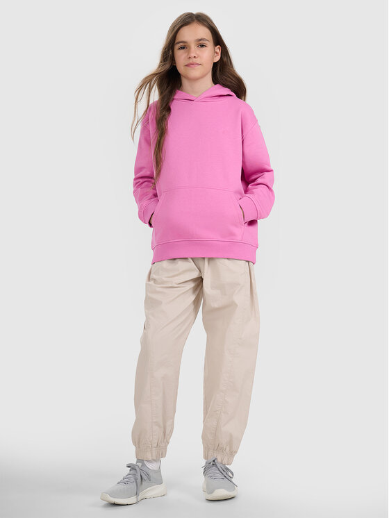 4F 4F Bluza BASIC+ Różowy Oversize