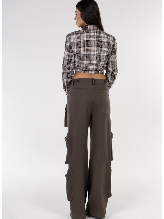 Love Saints Love Saints Koszula L26WF-AT-K03 Brązowy Slim Fit