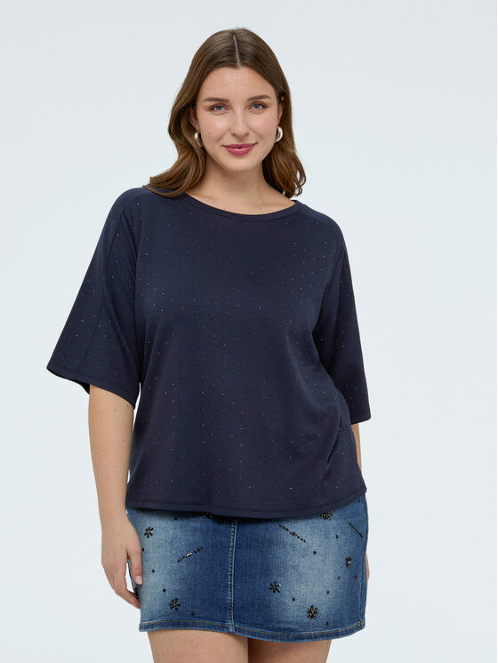 Fiorella Rubino Fiorella Rubino Bluza G860L009009N034 Niebieski Regular Fit