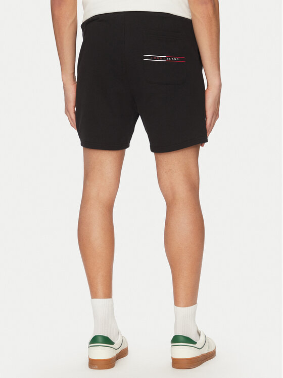 Tommy Jeans Tommy Jeans Szorty sportowe Entry Graphic DM0DM21369 Czarny Regular Fit