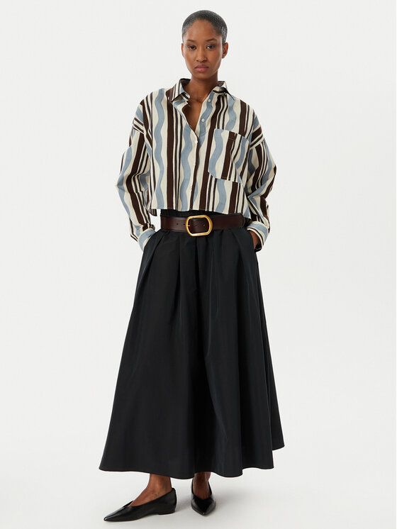 Weekend Max Mara Weekend Max Mara Trapecijos formos sijonas Curvato 2615101051 Juoda Regular Fit