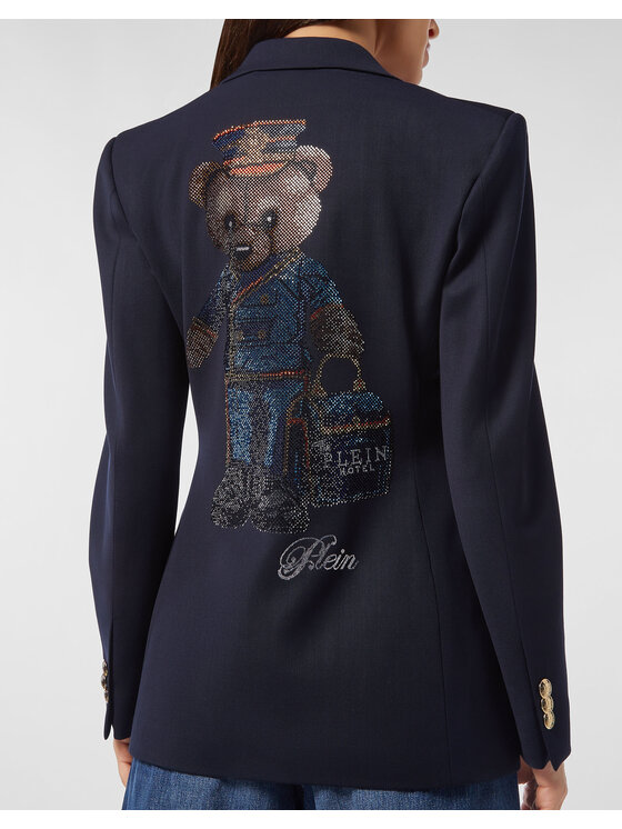 PHILIPP PLEIN PHILIPP PLEIN Marynarka 24851 Granatowy