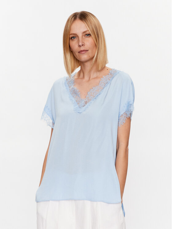 Marc Aurel Marc Aurel Bluză 6061 1000 93144 Albastru celest Regular Fit