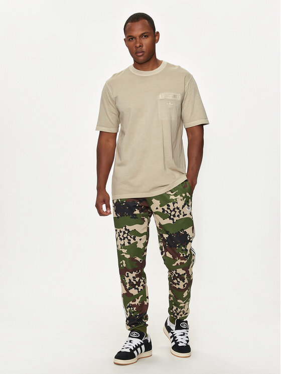 adidas adidas T-särk Trefoil Essentials+ IS1763 Beež Regular Fit