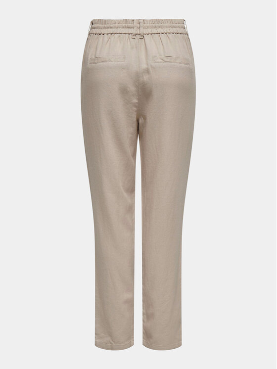 ONLY ONLY Riidest püksid Caro Poptrash 15278710 Beež Comfort Fit