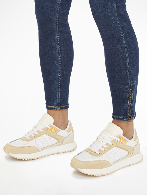 Tommy Hilfiger Tommy Hilfiger Tenisice Essential Elevated Runner FW0FW07700 Écru