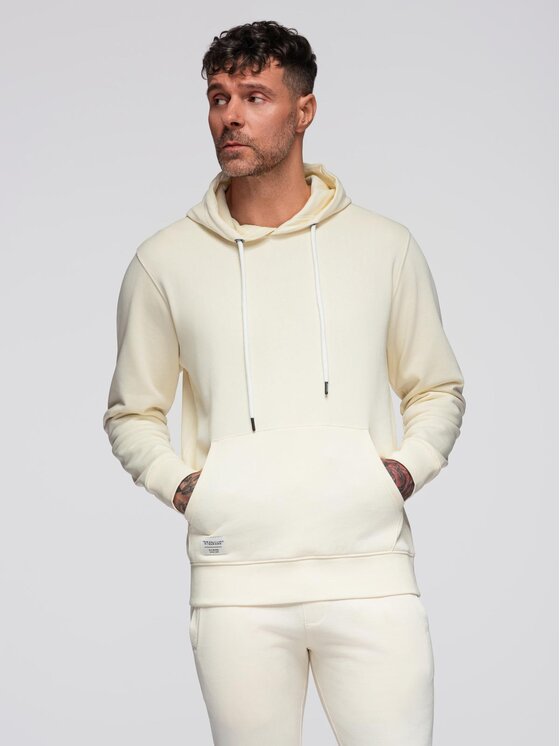 Ombre Ombre Komplet dresowy Z120 Écru Regular Fit