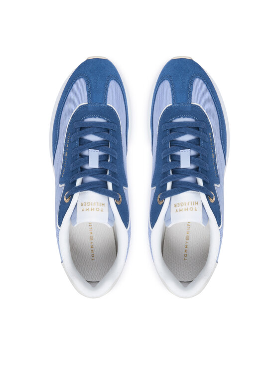 Tommy Hilfiger Tommy Hilfiger Сникърси Th Retro Runner Mix FW0FW09410 Син