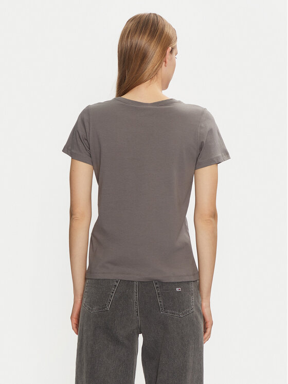 Noisy May Noisy May T-shirt Nate 27032258 Grigio Regular Fit