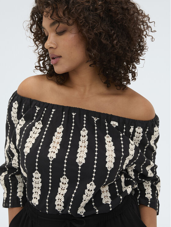 Fiorella Rubino Fiorella Rubino Blusa 2066L000681N0Z3 Nero Over Fit