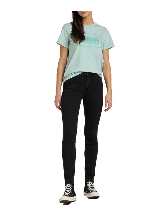 Lee Lee Jeansy L32SOZVT Czarny Slim Fit
