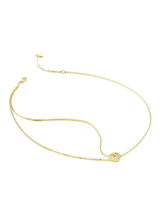 Guess Guess Naszyjnik JUBN05223JW-YG Złoty