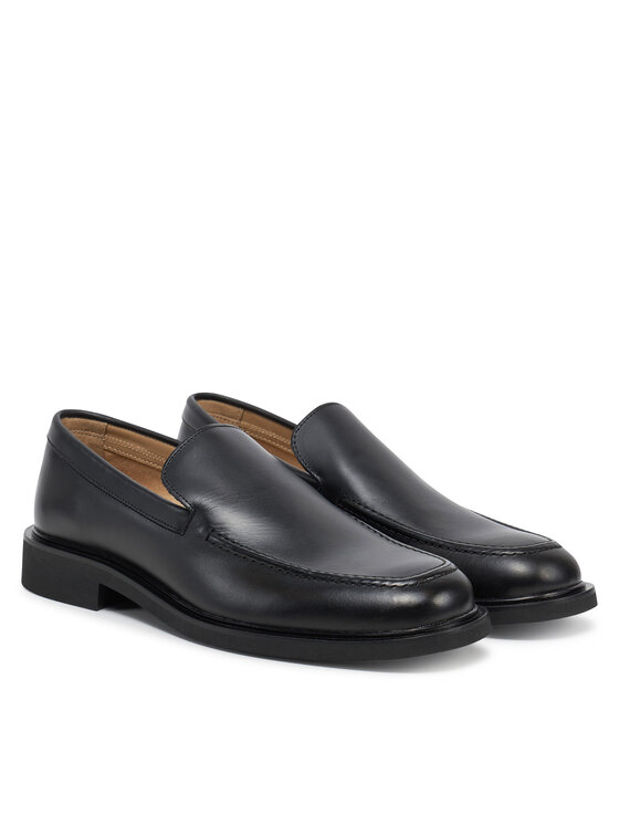 Calvin Klein Calvin Klein Mokasinke Sq Rubber Onepiece Moccasin HM0HM01883 Crna
