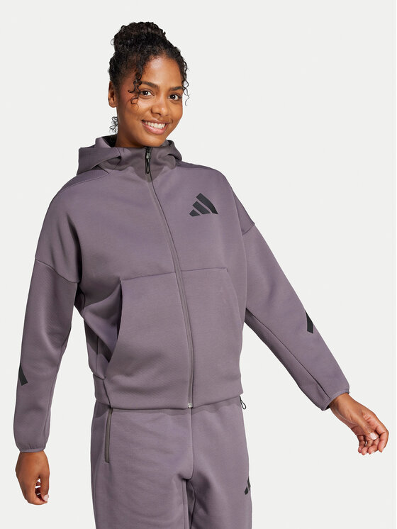 adidas adidas Felpa Z.N.E. JD5985 Grigio Loose Fit