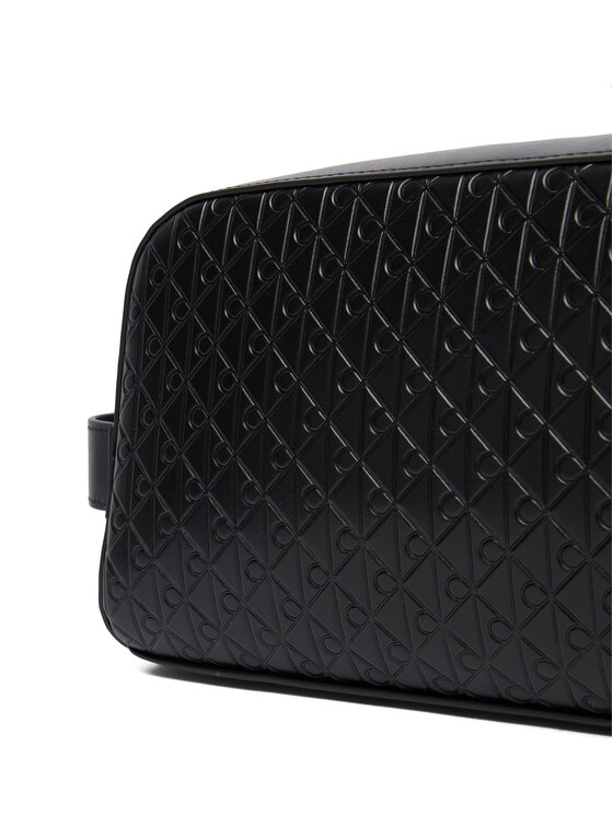 Calvin Klein Calvin Klein Несесер Embossed Emblem Washbag LV04D1146G Черен