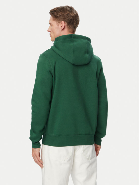 Tommy Hilfiger Tommy Hilfiger Džemperis ar kapuci Logo MW0MW11599 Tumši zaļa Regular Fit