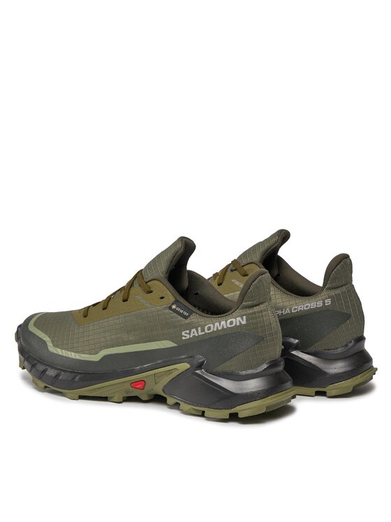 Salomon Salomon Buty do biegania Alphacross 5 Gtx GORE-TEX 473103 29 W0 Zielony