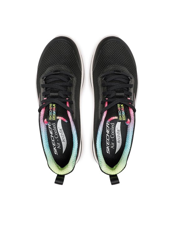 Skechers Skechers Sneakersy Go Walk Arch Fit 124868/BKHP Čierna