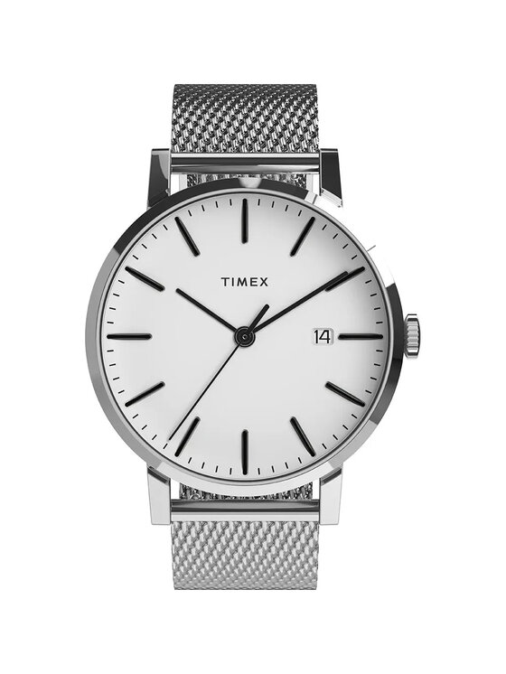 Timex Timex Zegarek TW2W43500 Srebrny
