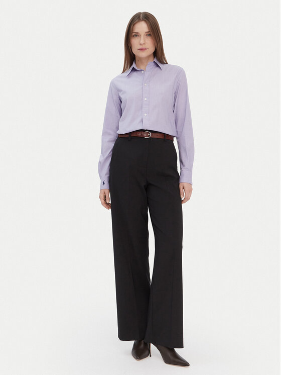 Polo Ralph Lauren Polo Ralph Lauren Košile 211941509003 Fialová Slim Fit