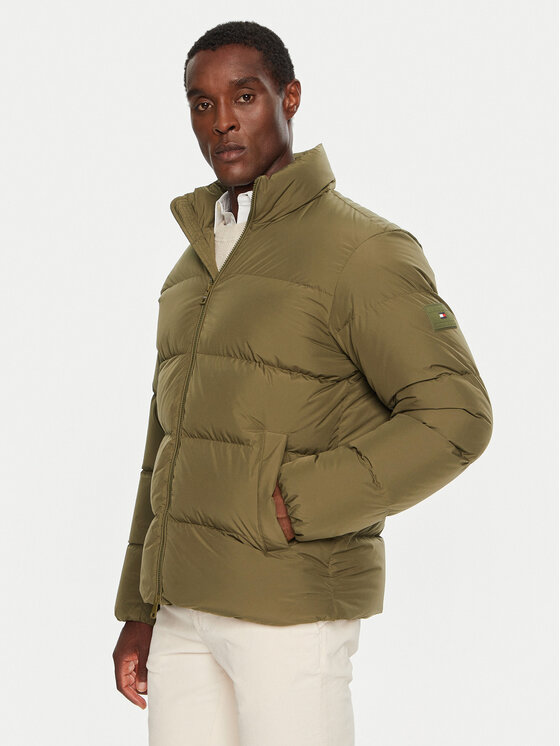 Tommy Hilfiger Tommy Hilfiger Geacă din puf MW0MW36666 Kaki Regular Fit
